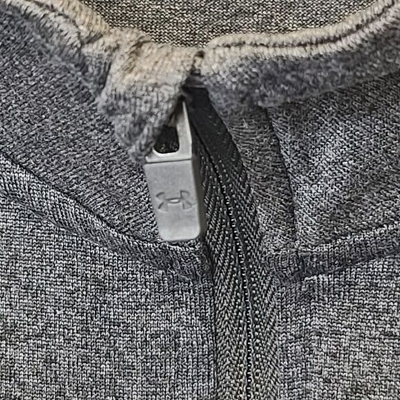 Under Armour Mens Heatgear Grey Loose Fitted Quarter Zip Long Sleeve Shirt M - Picture 9 of 15